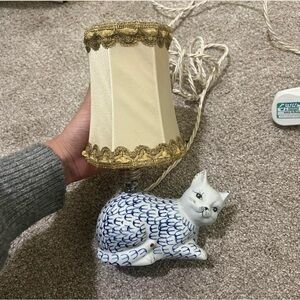 Handmade Ceramic Cat Lamp